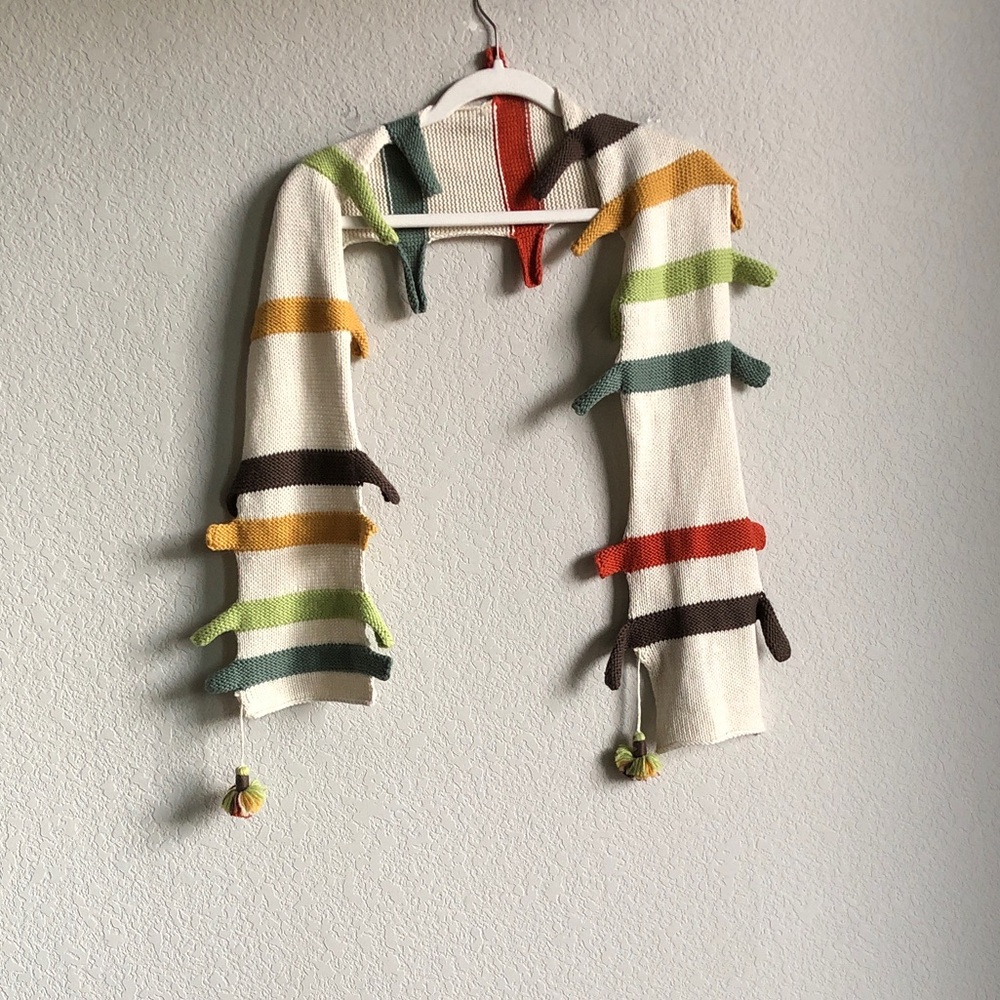 Little Journeys Chicago Alpaca Blend Scarf Quirky Eclectic Boho Multicolor